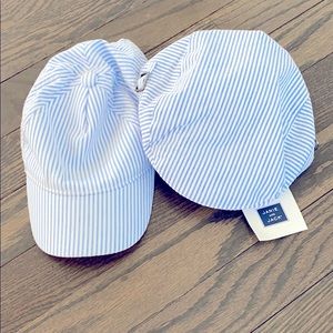 Janie and Jack Seersucker Baby Hats -NWT